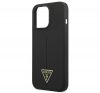 Guess Silicone Line Triangle Apple iPhone 13 Pro hátlap tok, fekete