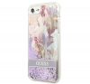 Guess Liquid Glitter Flower Apple iPhone SE 2022/2020/8/7 hátlap tok, lila