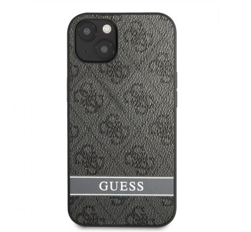 Guess 4G Stripe Apple iPhone 13 mini szilikon hátlap tok, fekete