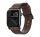 Nomad Leather Apple Watch 42/44/45/49mm bőr szíj, barna fekete csattal