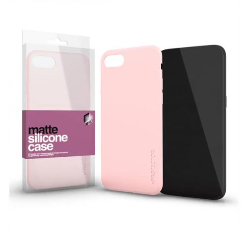 Xprotector Matte ultra vékony szilikon hátlap tok, Samsung Galaxy A73 5G, púderpink