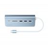 Satechi Aluminum Type-C USB Hub, 3x USB 3.0 és kártyaolvasó, kék