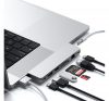 Satechi Pro Hub Max MacBook Pro Hub, 4k 60Hz HDMI, USB4 , Type-C, jack, Gigabit Ethernet és kártyaolvasó, ezüst