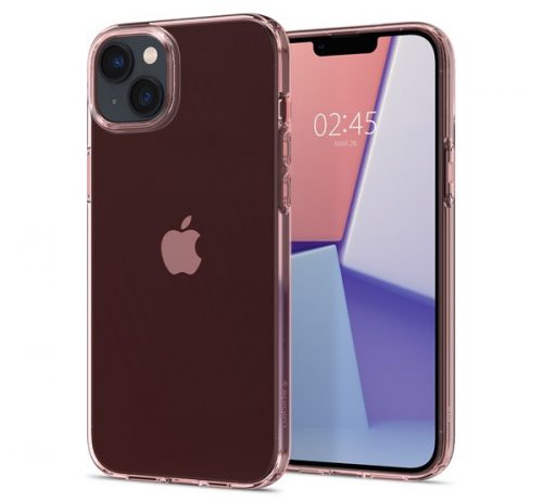 Spigen Crystal Flex Apple iPhone 14 Plus Rose Crystal tok, rózsaszín-átlátszó