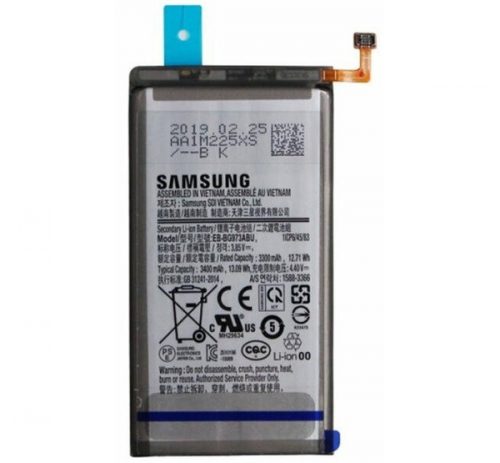 Samsung EB-BG973ABU (Samsung G973 Galaxy S10) kompatibilis akkumulátor Li-Ion 3400mAh OEM jellegű, Grade S+