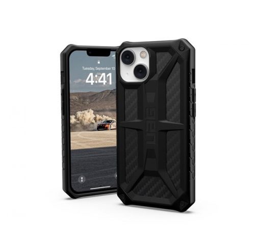 UAG Monarch Apple iPhone 14 hátlap tok, Carbon Fiber