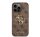 Guess PU 4G Metal Logo Apple iPhone 14 Pro Max hátlap tok, barna