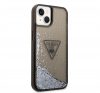 Guess Liquid Glitter Triangle Logo Apple iPhone 14 Plus hátlap tok, fekete