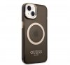 Guess Translucent MagSafe Apple iPhone 14 Plus hátlap tok, fekete