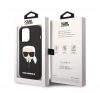 Karl Lagerfeld Head Liquid szilikon hátlap tok Apple iPhone 14 Pro Max, fekete