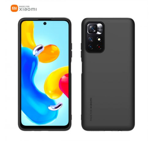 Xiaomi Redmi Note 11s 5G szilikon tok, Fekete