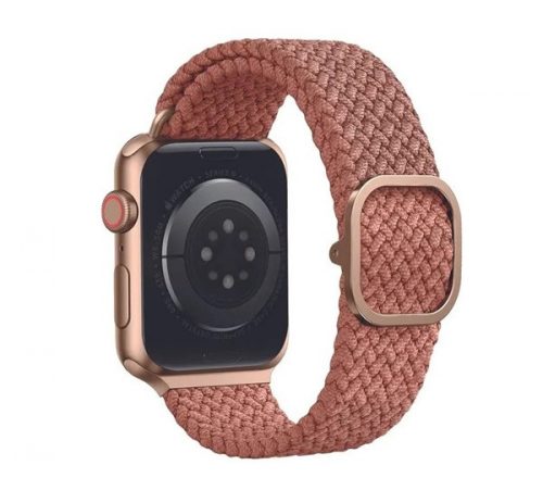 Phoner Hook Apple Watch csatos fonott szövet szíj, 38/40/41mm, rózsaszín