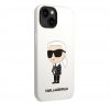 Karl Lagerfeld Liquid Ikonik NFT szilikon hátlap tok Apple iPhone 14, fehér