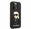 Karl Lagerfeld Liquid Ikonik NFT szilikon hátlap tok Apple iPhone 14 Pro, fekete