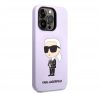 Karl Lagerfeld Liquid Ikonik NFT szilikon hátlap tok Apple iPhone 14 Pro Max, lila