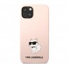 Karl Lagerfeld Liquid Choupette NFT szilikon hátlap tok Apple iPhone 13, rózsaszín