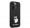 Karl Lagerfeld Liquid Choupette NFT szilikon hátlap tok Apple iPhone 14 Pro Max, fekete