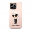 Karl Lagerfeld Liquid Ikonik NFT szilikon hátlap tok Apple iPhone 13 Pro, rózsaszín