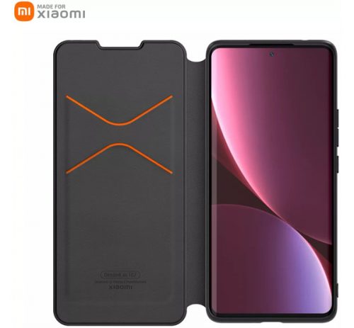 Xiaomi 12/12X Book flip tok, Fekete