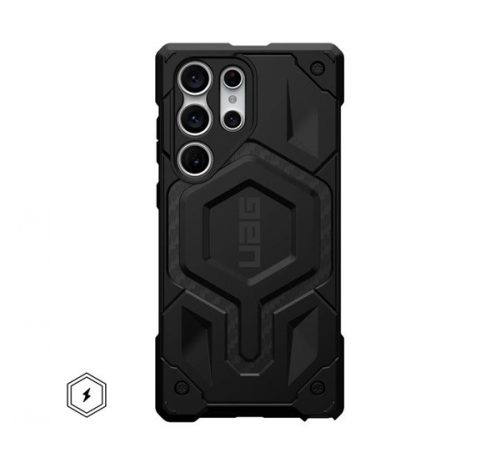 UAG Monarch Pro Samsung Galaxy S23 Ultra tok, carbon fiber fekete