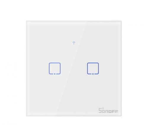 Sonoff Érintőfénykapcsoló WiFi + RF 433 T1 EU TX (2 csatornás)