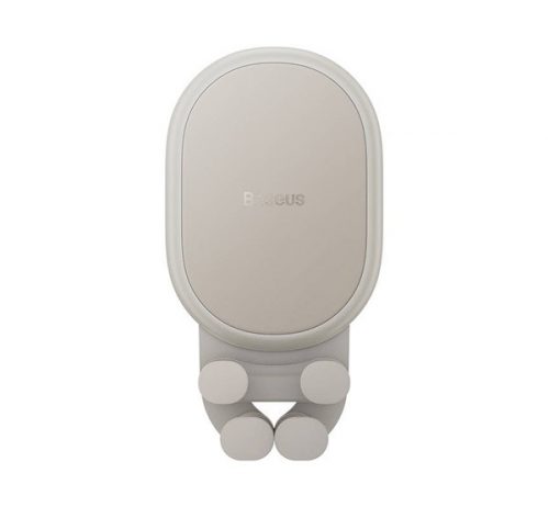 Baseus Stable Wireless autós tartó, szellőzőrácsba, wireless töltő 15W, krém