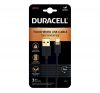 Duracell microUSB töltő- és adatkábel, 1m, fekete-arany