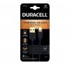 Duracell Type-C / USB töltő- és adatkábel, 1m, fekete-arany