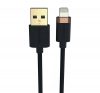 Duracell Lightning / USB töltő- és adatkábel, 1m, fekete-arany