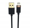 Duracell Lightning / USB töltő- és adatkábel, 2m, fekete-arany