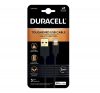 Duracell Lightning / USB töltő- és adatkábel, 2m, fekete-arany