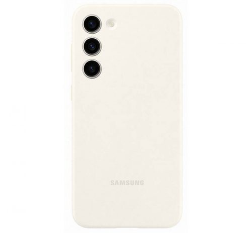 Samsung Galaxy S23+ Silicone Case, gyári szilikon tok, krém, EF-PS916TU