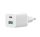 XO HN238A hálózati gyorstöltő adapter USB + Type-C, 30W, fehér