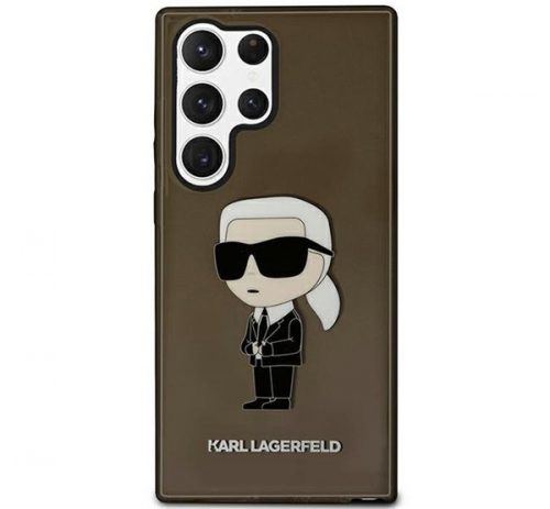 Karl Lagerfeld Ikonik Samsung Galaxy S23 Ultra, szilikon tok, fekete