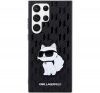 Karl Lagerfeld Saffiano Monogram Samsung Galaxy S23 Ultra, szilikon tok, fekete