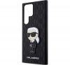 Karl Lagerfeld Saffiano Monogram Ikonik Samsung Galaxy S23 Ultra, szilikon tok, fekete