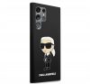 Karl Lagerfeld Silicone Ikonik Samsung Galaxy S23 Ultra, szilikon tok, fekete