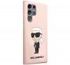 Karl Lagerfeld Silicone Ikonik Samsung Galaxy S23 Ultra, szilikon tok, rózsaszín