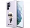 Karl Lagerfeld Silicone Ikonik Samsung Galaxy S23 Ultra, szilikon tok, lila