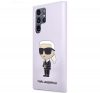 Karl Lagerfeld Silicone Ikonik Samsung Galaxy S23 Ultra, szilikon tok, lila