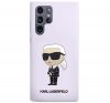 Karl Lagerfeld Silicone Ikonik Samsung Galaxy S23 Ultra, szilikon tok, lila