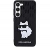 Karl Lagerfeld Saffiano Monogram Choupette Samsung Galaxy S23+, szilikon tok, fekete