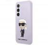 Karl Lagerfeld Silicone Ikonik Samsung Galaxy S23+, szilikon tok, lila