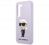 Karl Lagerfeld Silicone Ikonik Samsung Galaxy S23+, szilikon tok, lila