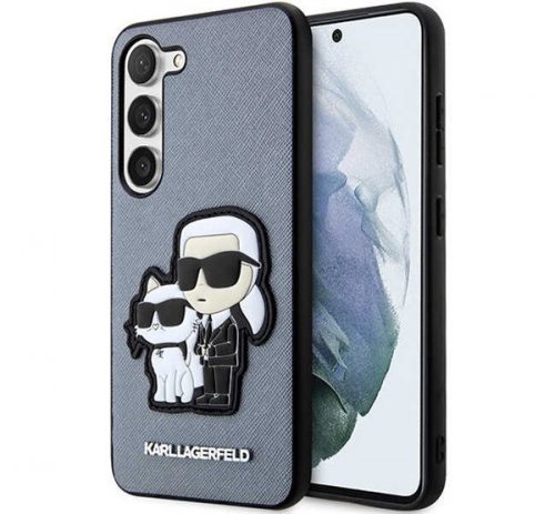 Karl Lagerfeld Saffiano Samsung Galaxy S23 szilikon tok, szürke