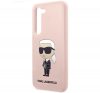 Karl Lagerfeld Silicone Ikonik Samsung Galaxy S23 szilikon tok, rózsaszín