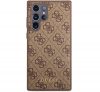 Guess 4G Metal Gold Samsung Galaxy S23 Ultra szilikon tok, barna