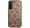 Guess 4G Metal Gold Samsung Galaxy S23+ szilikon tok, barna