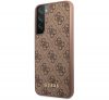 Guess 4G Metal Gold Samsung Galaxy S23 szilikon tok, barna