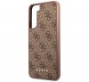 Guess 4G Metal Gold Samsung Galaxy S23 szilikon tok, barna